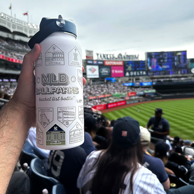 MLB Ballparks Bucket List Water Bottle