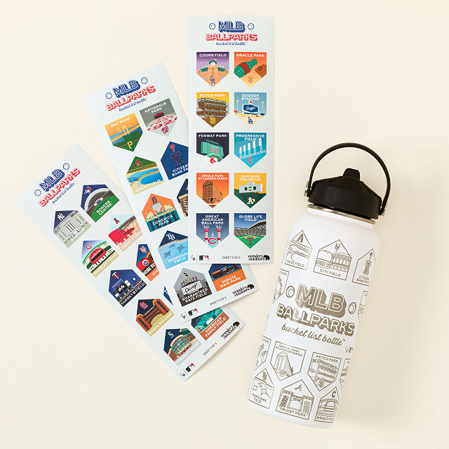 MLB Ballparks Bucket List Water Bottle
