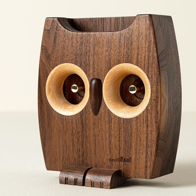 Acoustic Owl Amplifying Speaker