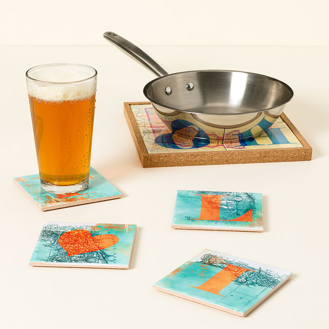 Home State Coaster & Trivet Set
