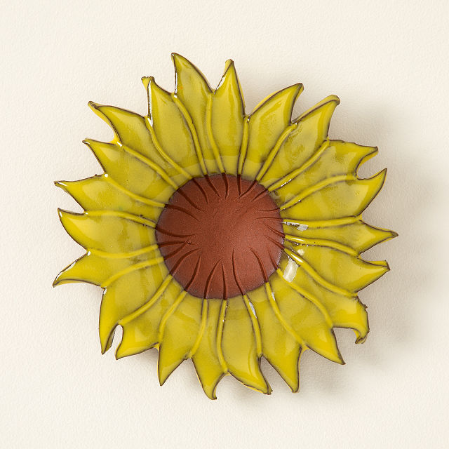 Yellow Sunflower Butterfly Feeder