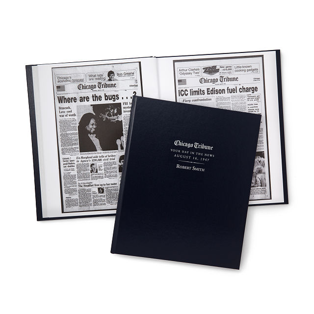 Chicago Tribune Custom Birthday Book