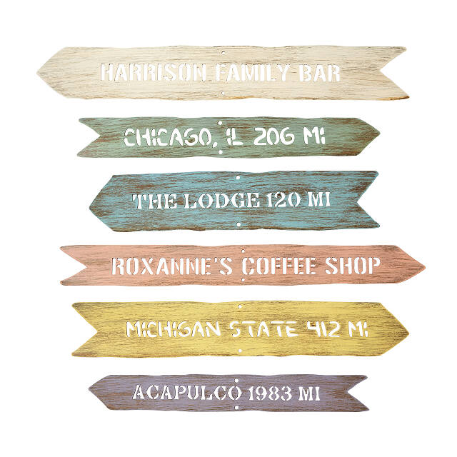 Personalized Directional Sign