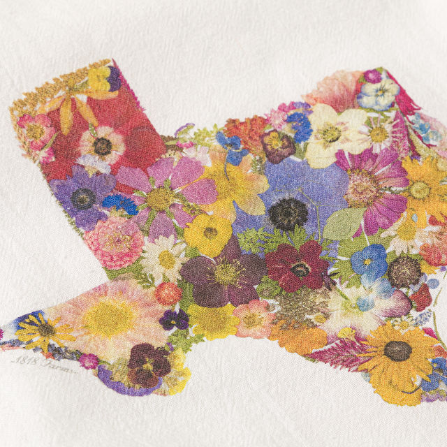 Where You Bloom State Tea Towel