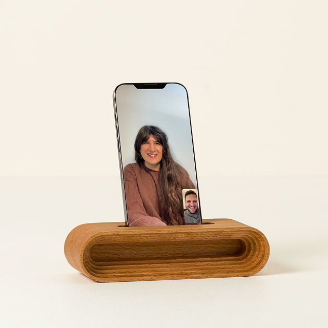 Video Chat Phone Stand and Amplifier
