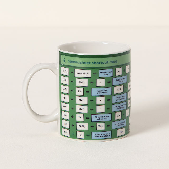 Spreadsheet Shortcut Mug