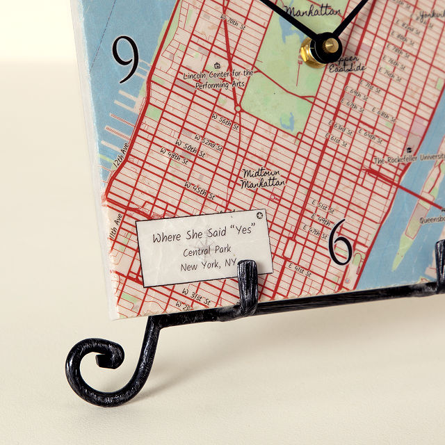 Personalized Map Clock