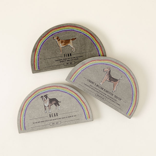 Rainbow Bridge Pet Memorial Garden Stone