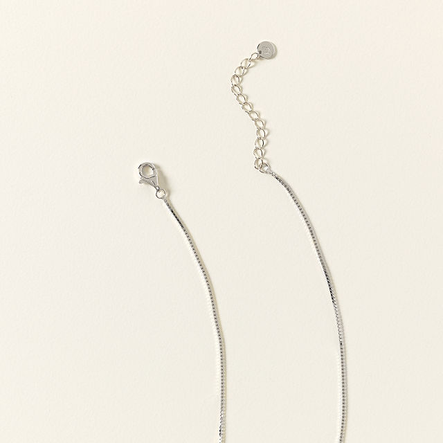 Custom Sterling Silver Moon Phase Necklace