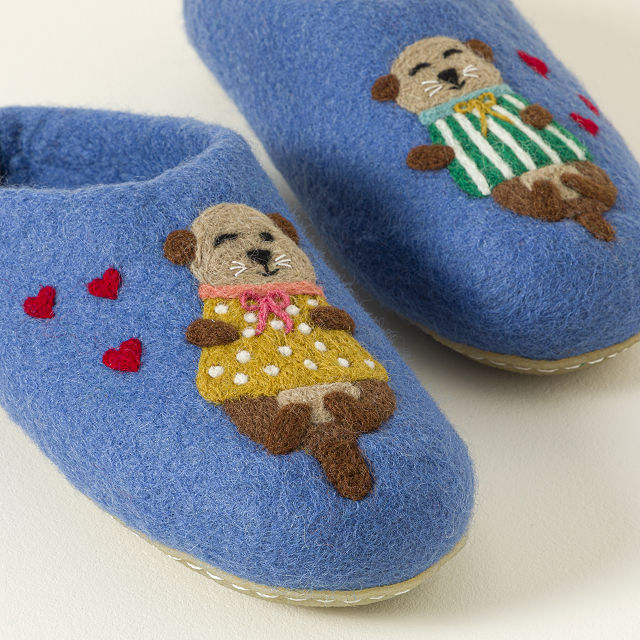 Otterly Cozy Handmade Slippers