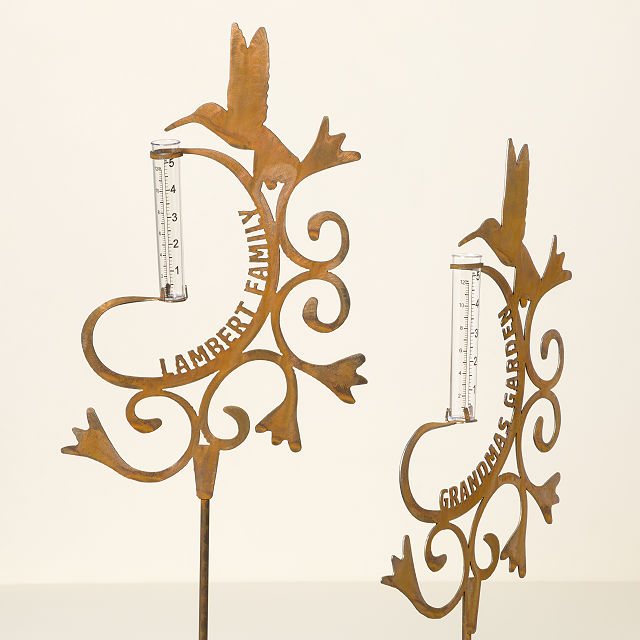 Personalized Hummingbird Rain Gauge