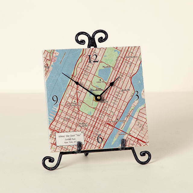 Personalized Map Clock