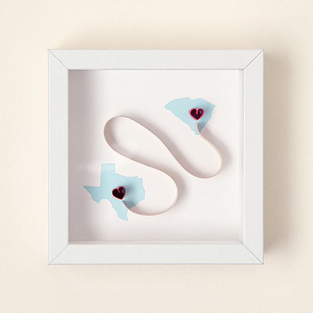 Love Across States 3D Art