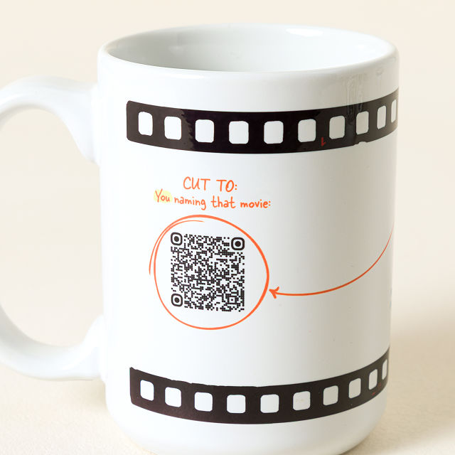 Movie Trivia Every Day Interactive QR Mug