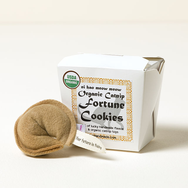 Catnip Fortune Cookie Toy