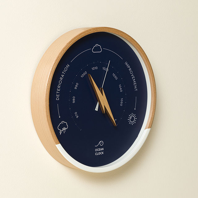 Weather Changing Barometer Clock
