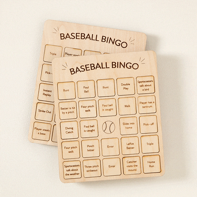 Baseball Bingo Set of 2