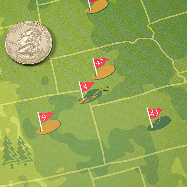 Golfer's Scratch Off Poster