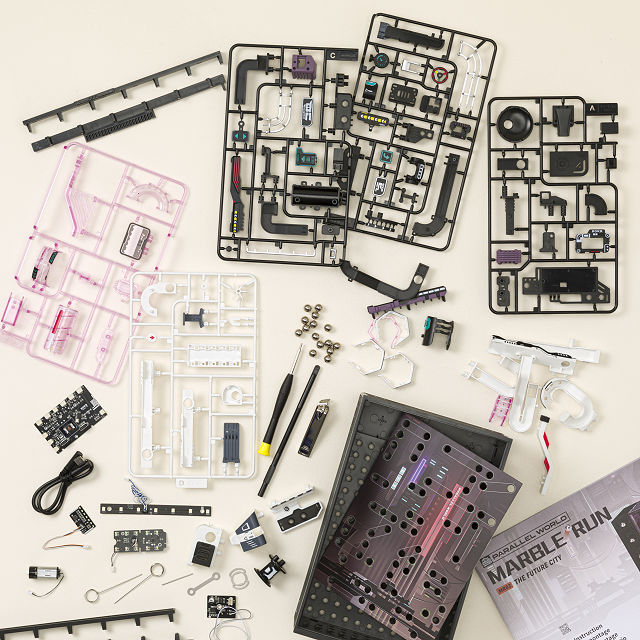 Futuristic Marble Run DIY Kit