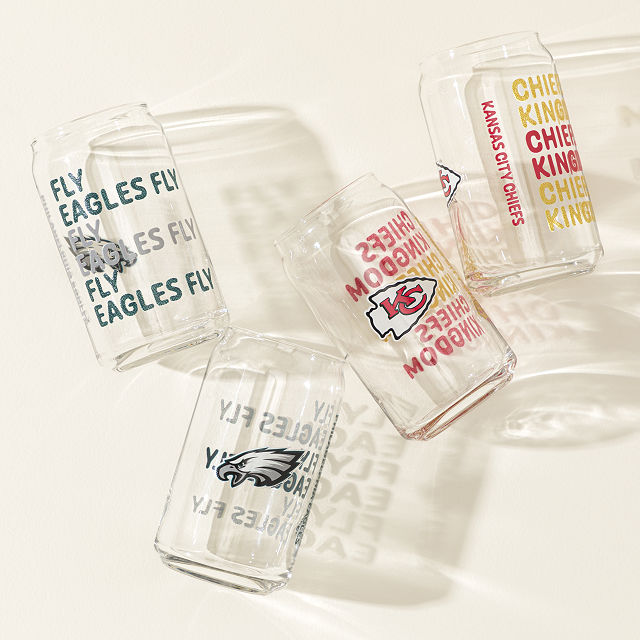 Show Your Spirit! NFL Can-Shaped Glass Set
