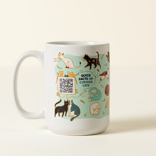 Cat Lover Interactive QR Mug