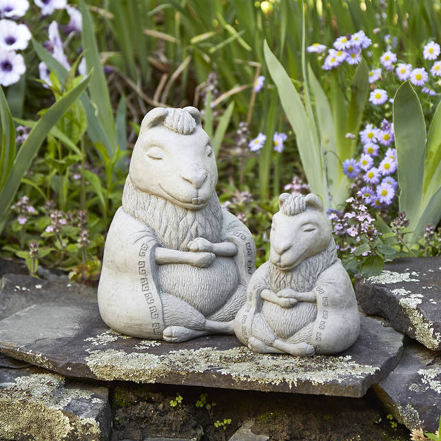 Zen Llama Garden Sculpture
