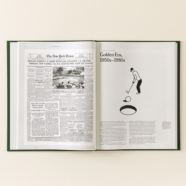 New York Times Personalized Golf History Book
