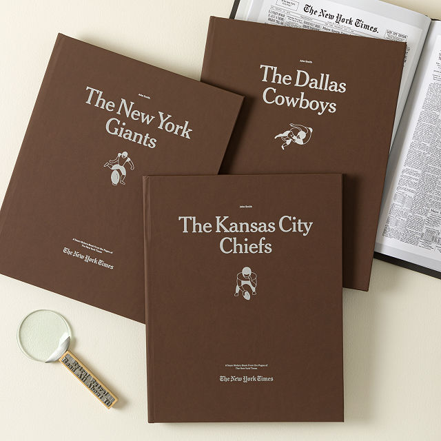 New York Times Custom Football Book