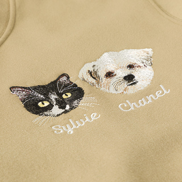 Custom Pet Embroidered Sweatshirt