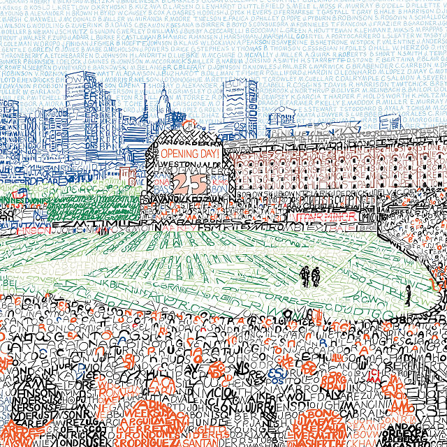 Art of Words MLB Stadium Prints