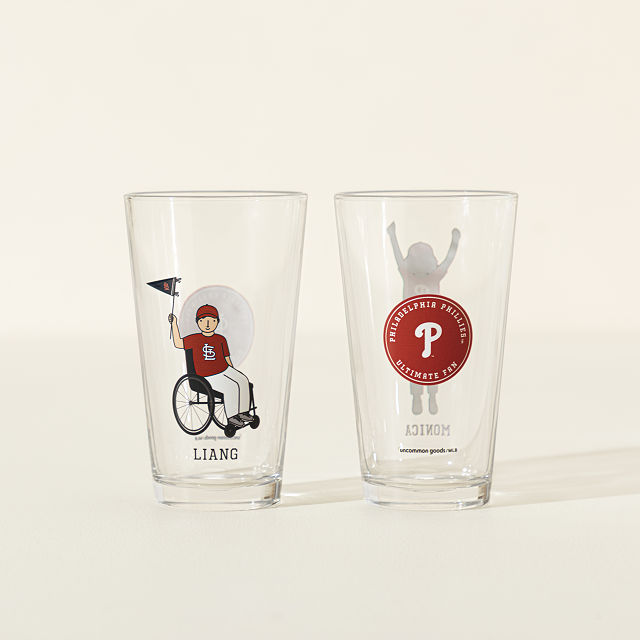 MLB Ultimate Fan Personalized Glass