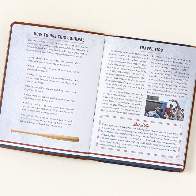 Ballpark Bucket List Journal