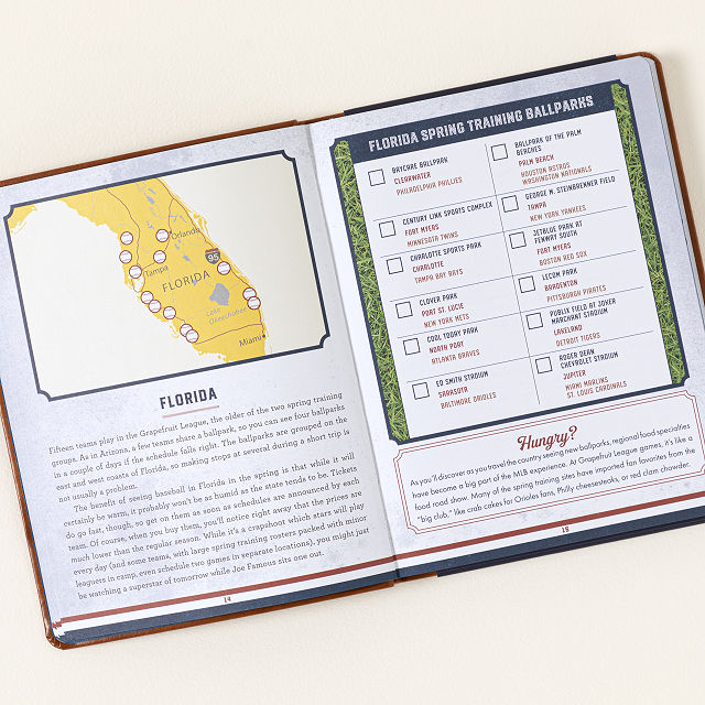 Ballpark Bucket List Journal
