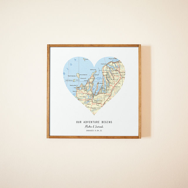 Love Is All Around Map Art
