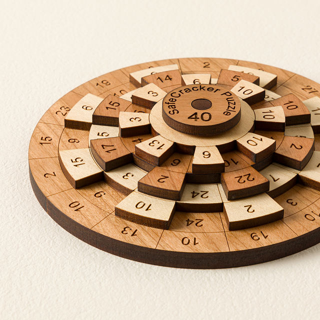 Safe Cracker Number Wheel Puzzle