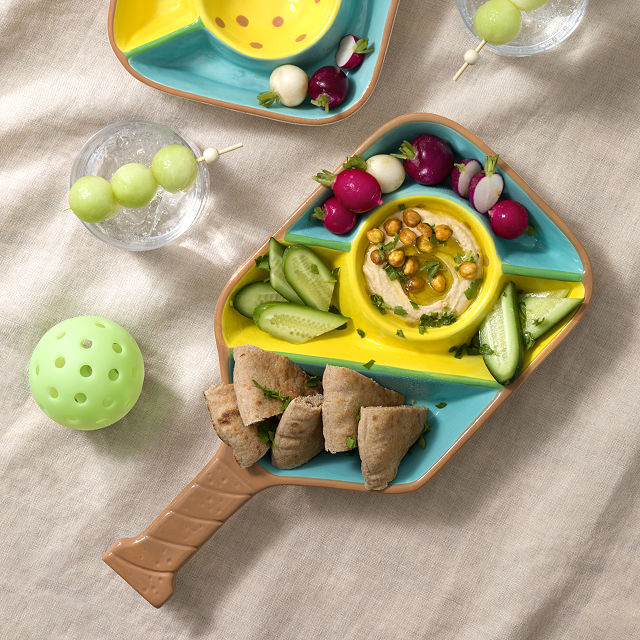 Pickleball Paddle Snack Tray