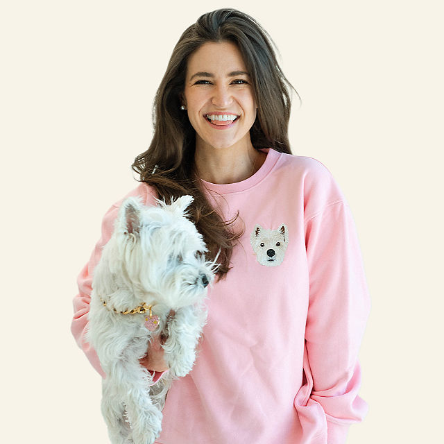 Custom Pet Embroidered Sweatshirt