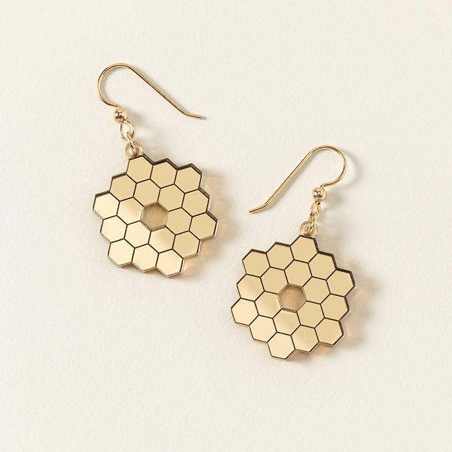 James Webb Telescope Mirror Earrings