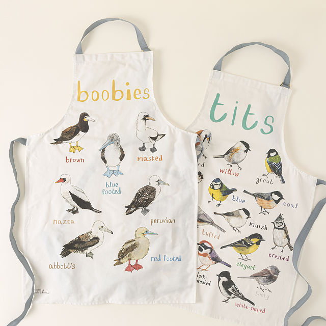 Fowl Language Apron- Tits & Boobies