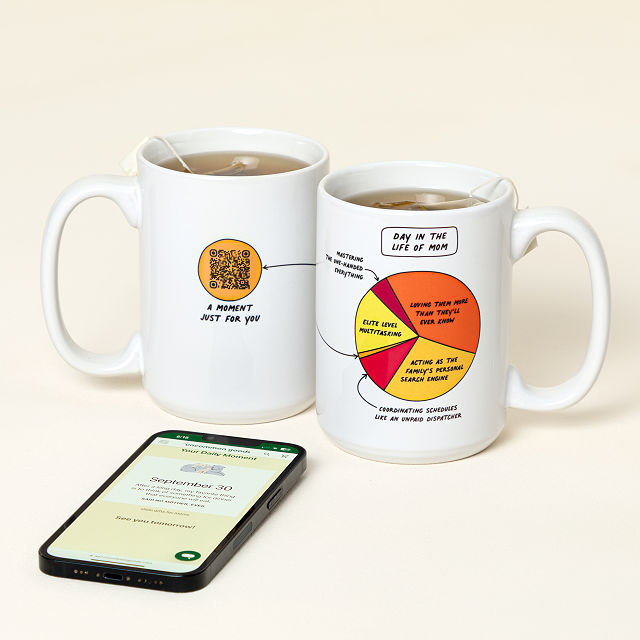 A Moment for Mom Every Day Interactive QR Mug