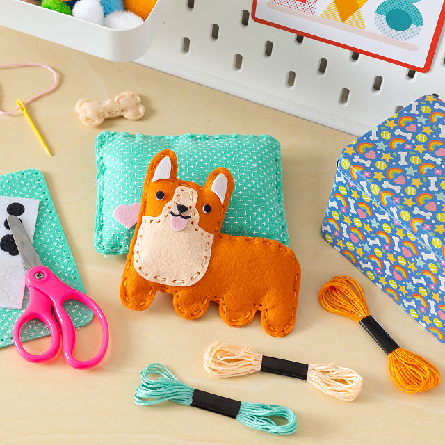 Sew Your Own Mini Corgi & Kitty Pocket Pets