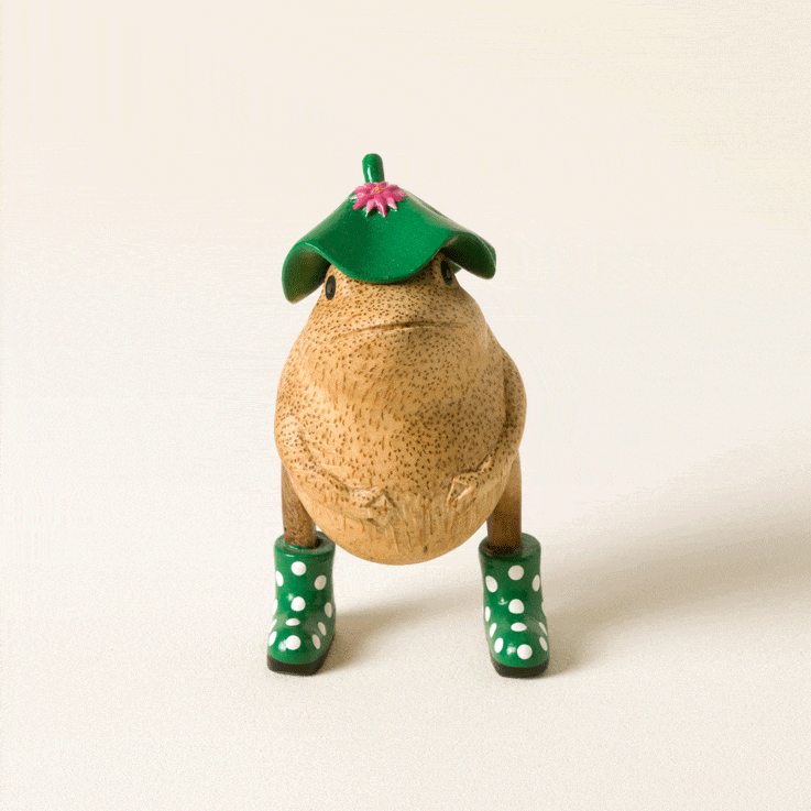 Spotted Wellies Garden Frog