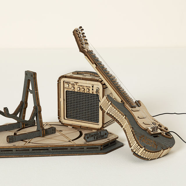 Mini Electric Guitar Model Building Kit