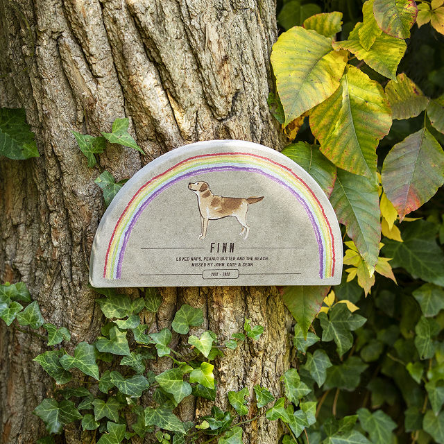 Rainbow Bridge Pet Memorial Garden Stone