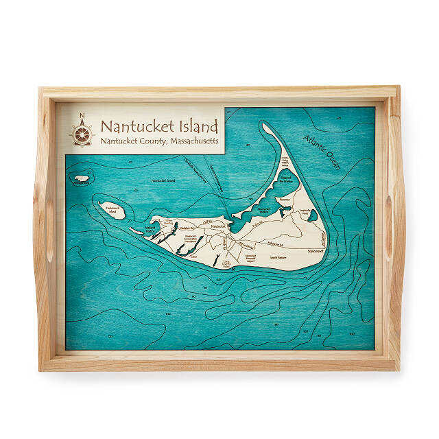 Coastal and Lake Art Serving Trays