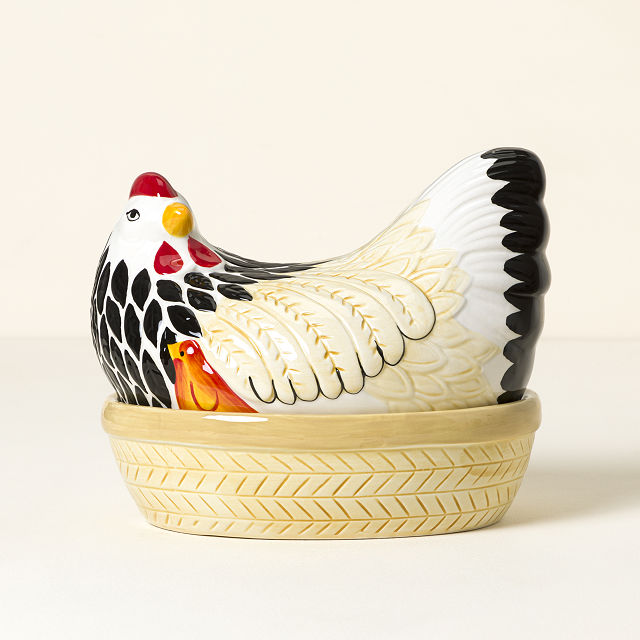 Mother Hen Ceramic Storage Jar