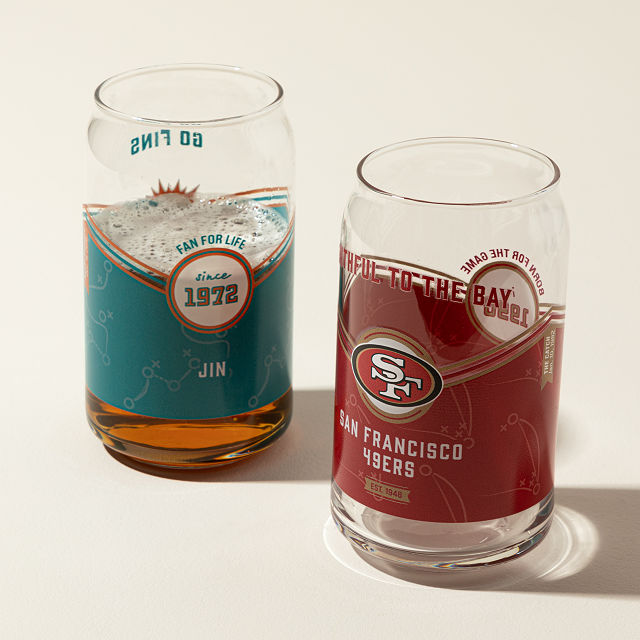 NFL Game Day Personalized Can-Shaped Glass