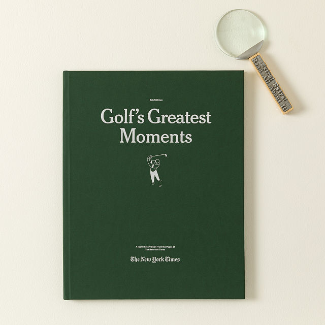 New York Times Personalized Golf History Book