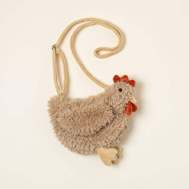 Plush Crossbody Chicken Purse