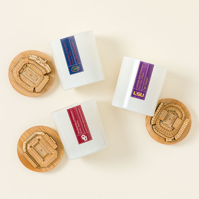 College Football Stadium Sculpture Candle